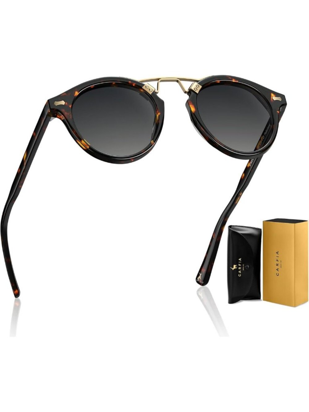 Small Face Retro Double Bridge Polarized Women's Sunglasses - Stylish UV